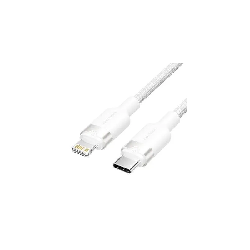 Cable usb-c to lightning-2m white lalwh vention