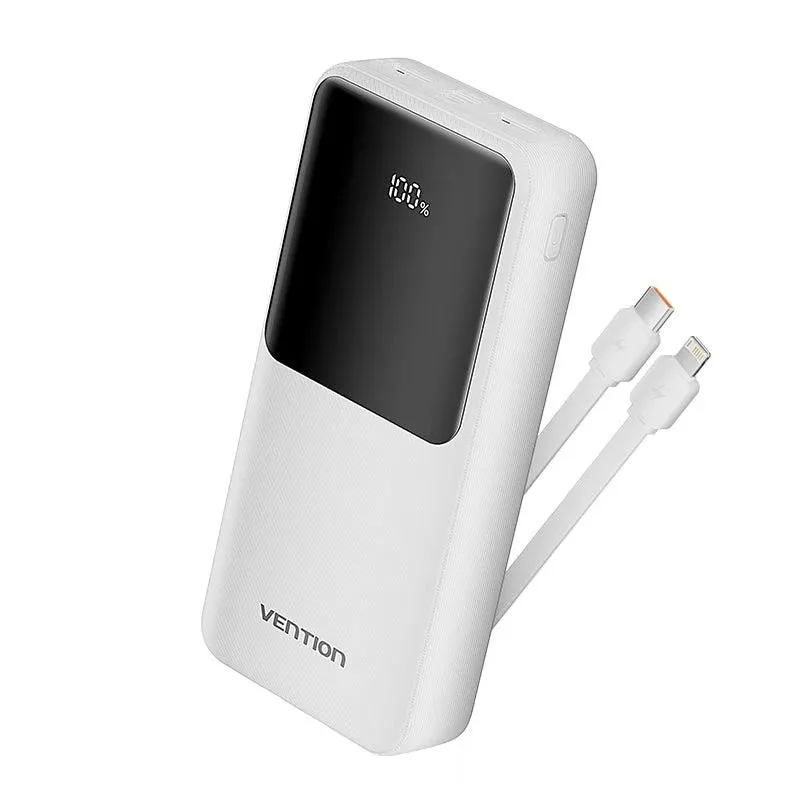 Power bank usb 20000mah 22.5w-white fhpw0 vention