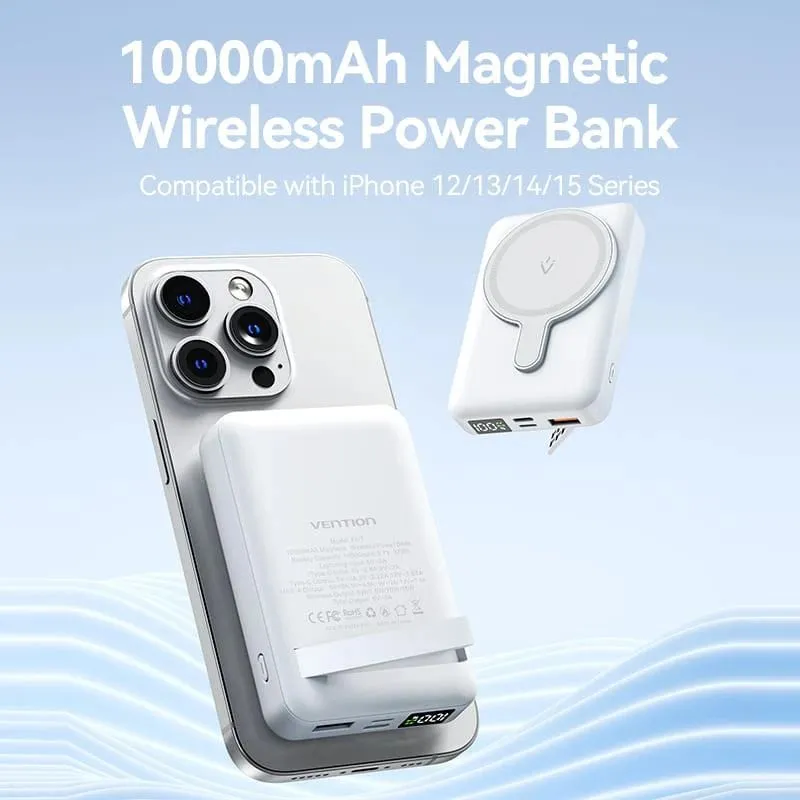 Power bank wrl 10000mah 22.5w-magnetic black fhtb0 vention