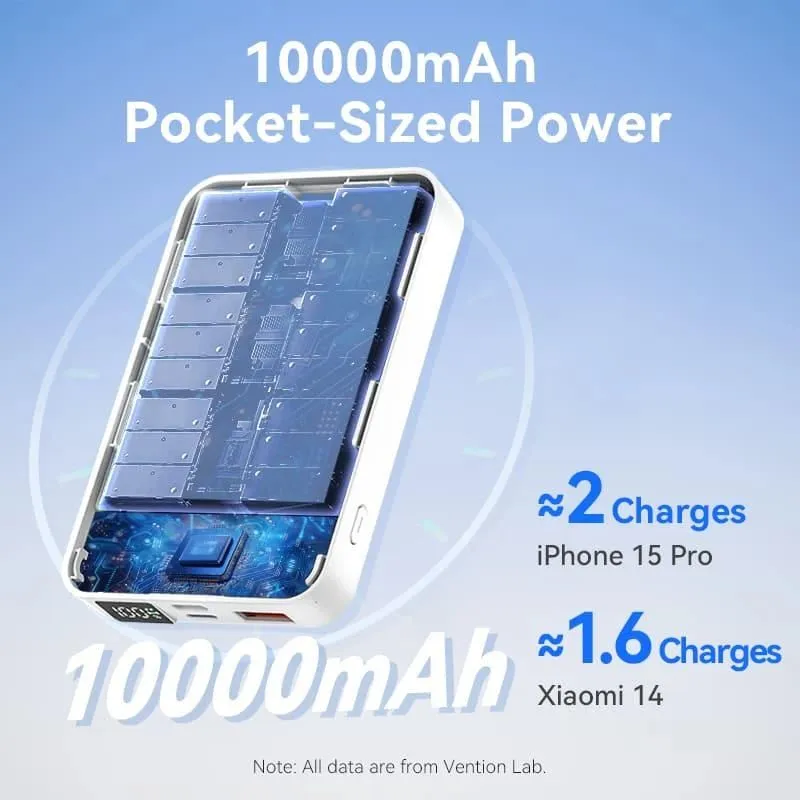 Power bank wrl 10000mah 22.5w-magnetic black fhtb0 vention