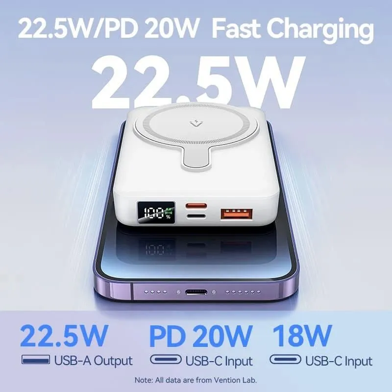 Power bank wrl 10000mah 22.5w-magnetic black fhtb0 vention