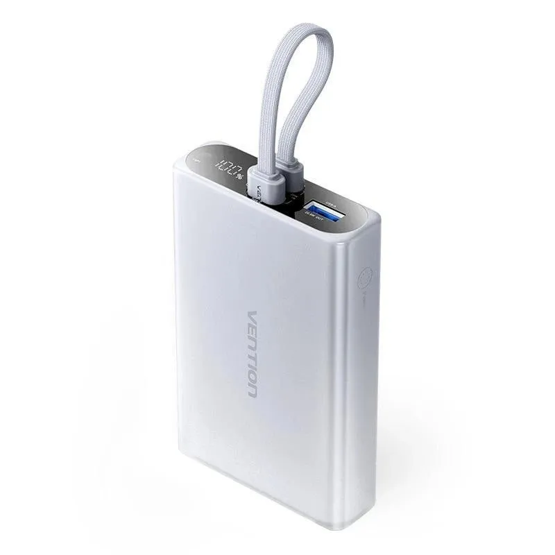 Power bank usb 10000mah 22.5w-gray fhzm0 vention