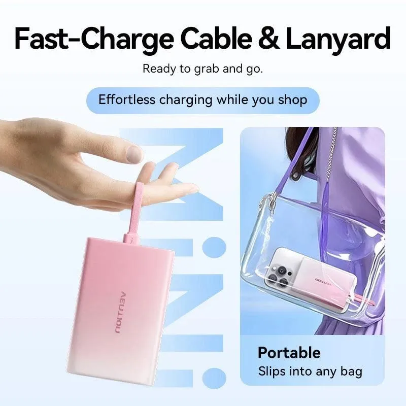 Power bank usb 10000mah 22.5w-pink fhzp0 vention