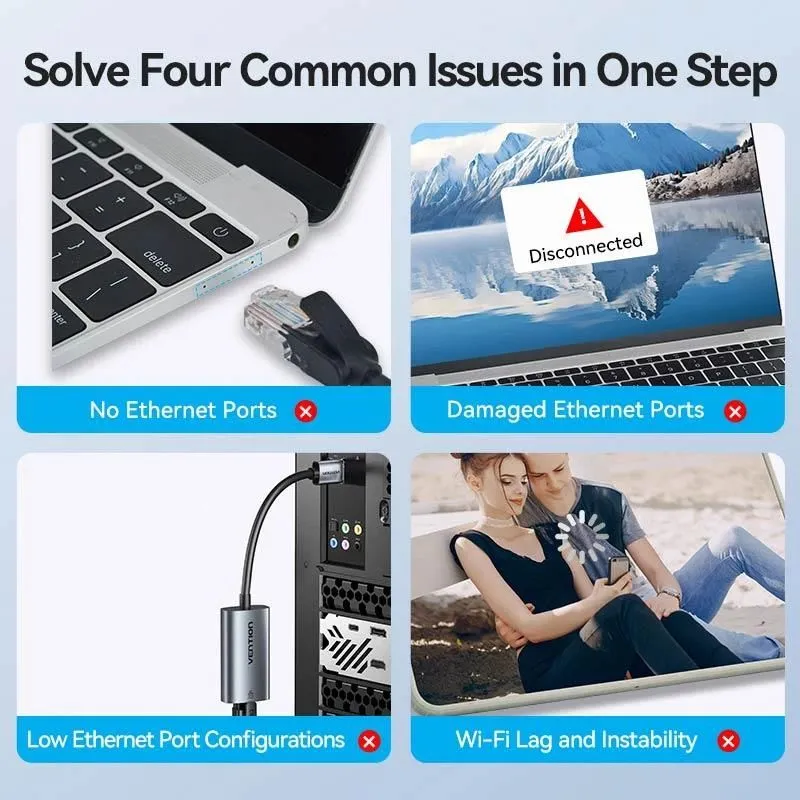 Net adapter usb-a 1gigabit-0.15m cezhb vention