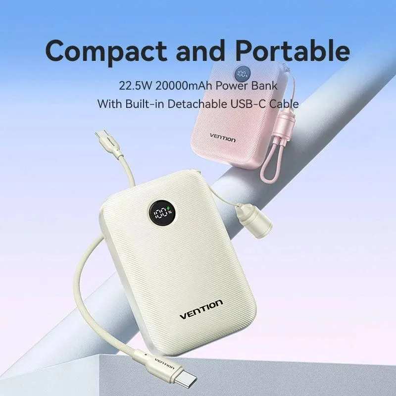 Power bank usb 20000mah 22.5w-beige fkbn0-c vention