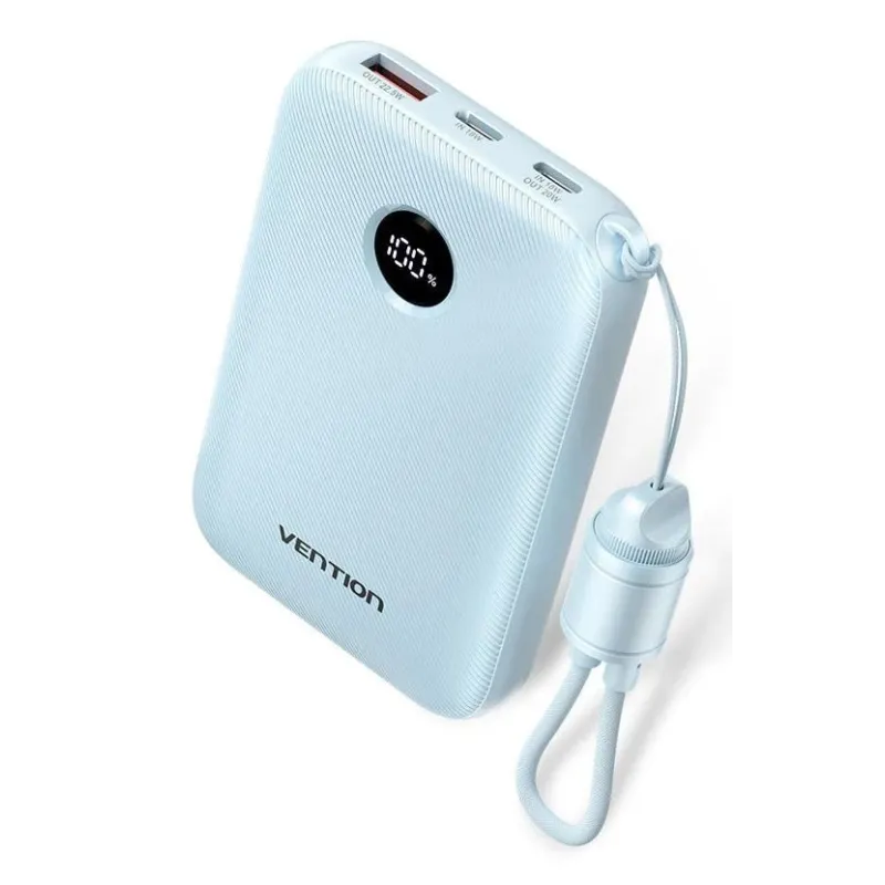 Power bank usb 10000mah 22.5w-blue fkal0-c vention