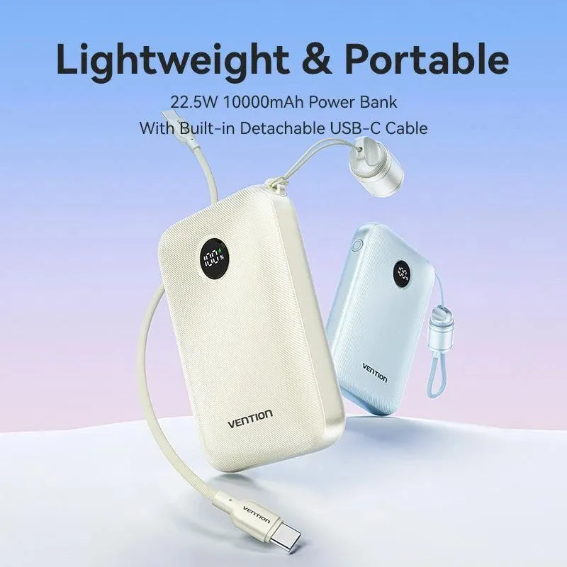 Power bank usb 10000mah 22.5w-blue fkal0-c vention