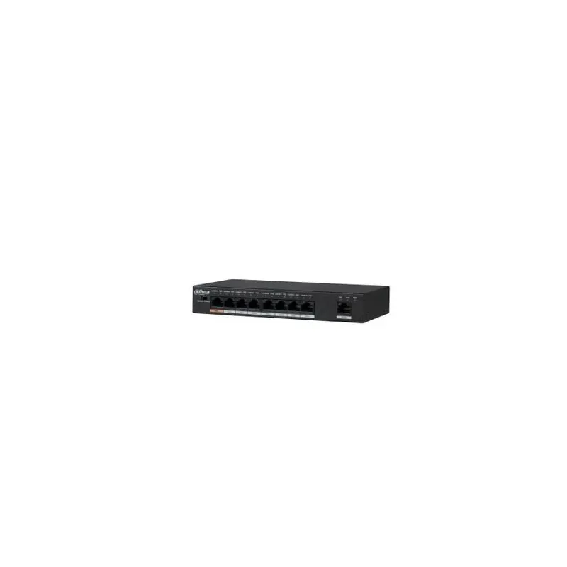 Switch-DAHUA-Type L2-Desktop-pedestal-Rack-1x10Base-T - 100Base-TX - 1000Base-T-PoE ports 8-96 Watts-DH-PFS3009-8ET1GT-96-V2