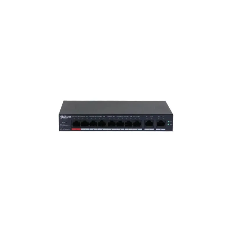 Switch-DAHUA-CS4010-8GT-110-Type L2-Desktop-pedestal-8x10Base-T - 100Base-TX - 1000Base-T-PoE ports 8-DH-CS4010-8GT-110