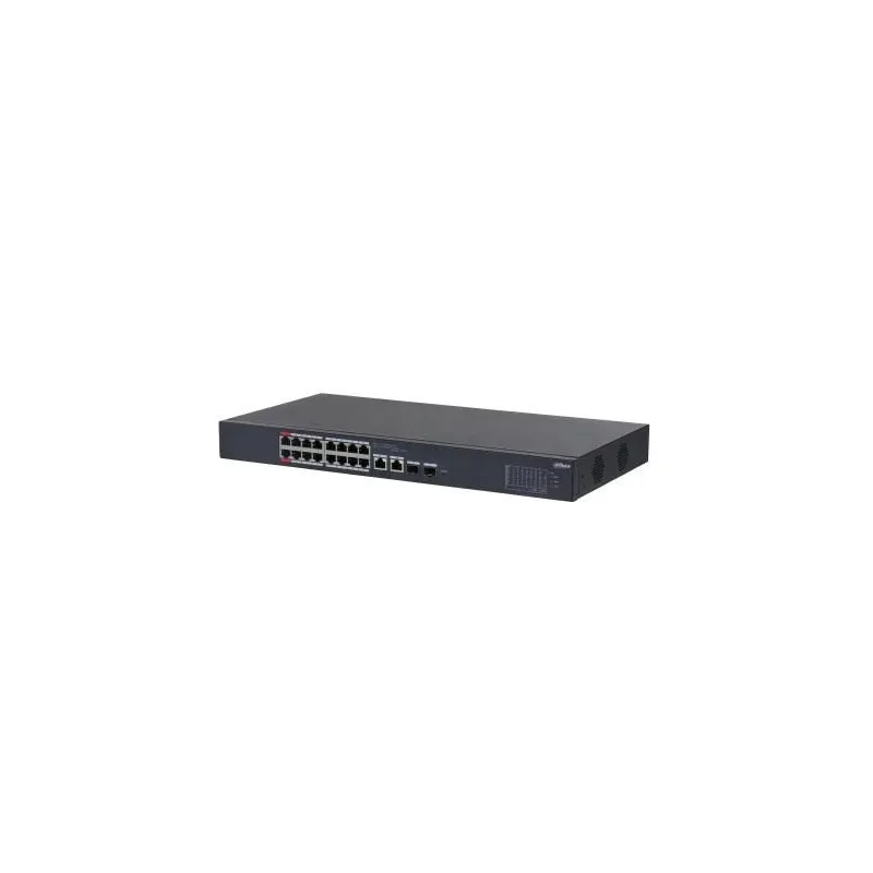 Switch-DAHUA-CS4218-16ET-240-Type L2-Desktop-pedestal-16x10Base-T - 100Base-TX-PoE ports 16-DH-CS4218-16ET-240