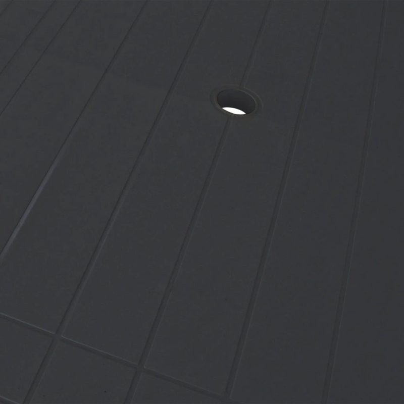 vidaXL dārza galds, 126x76x72 cm, antracītpelēka plastmasa