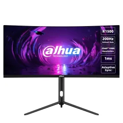 LCD Monitor-DAHUA-DHI-LM30-E330CA-30-Gaming-Curved-21 : 9-Panel VA-2560x1080-21:9-200Hz-1 ms-Swivel-Tilt-Colour