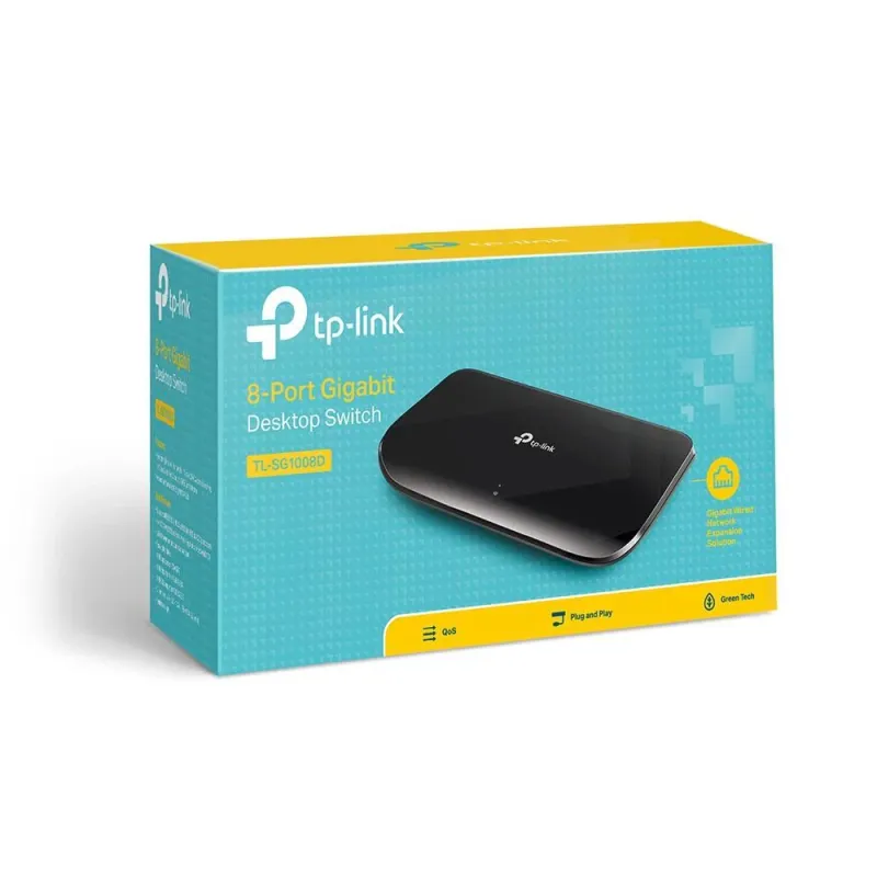 Switch-TP-LINK-8x10Base-T - 100Base-TX - 1000Base-T-TL-SG1008D