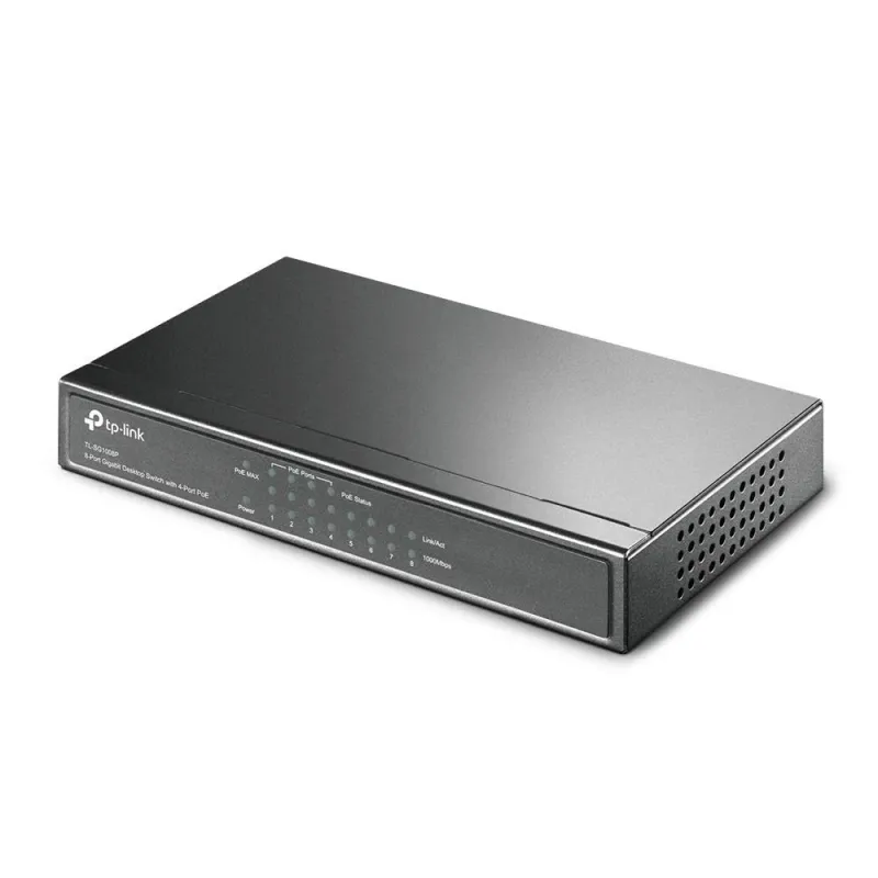 Switch-TP-LINK-8x10Base-T - 100Base-TX - 1000Base-T-TL-SG1008P