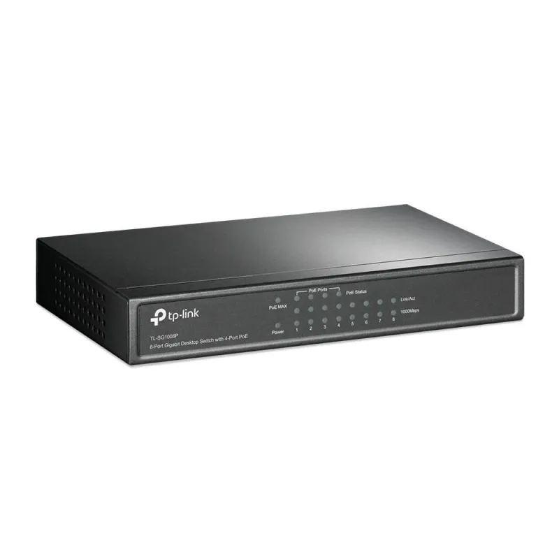 Switch-TP-LINK-8x10Base-T - 100Base-TX - 1000Base-T-TL-SG1008P