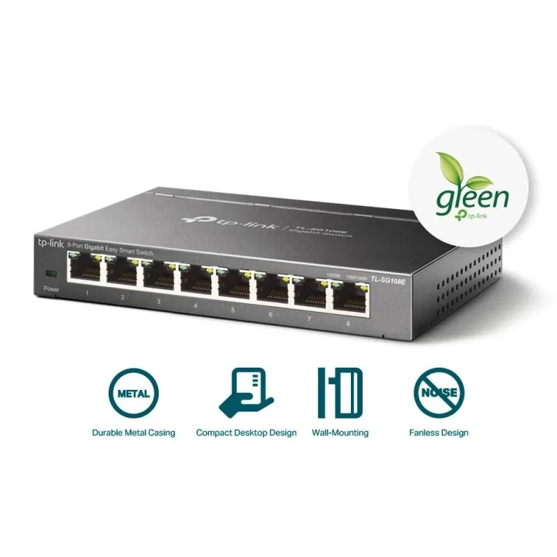 Switch-TP-LINK-8xRJ45-TL-SG108E