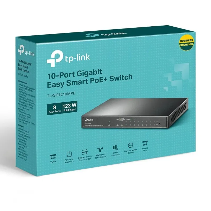 Switch-TP-LINK-Desktop-pedestal-9x10Base-T - 100Base-TX - 1000Base-T-1x10-100-1000BASE-T-SFP combo-PoE+ ports 8-123