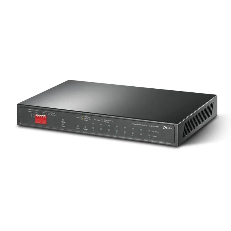 Switch-TP-LINK-1xSFP-PoE+ ports 8-TL-SG1210MP
