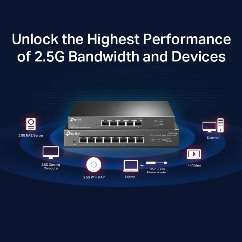 Switch-TP-LINK-TL-SG105-M2-Desktop-pedestal-TL-SG105-M2