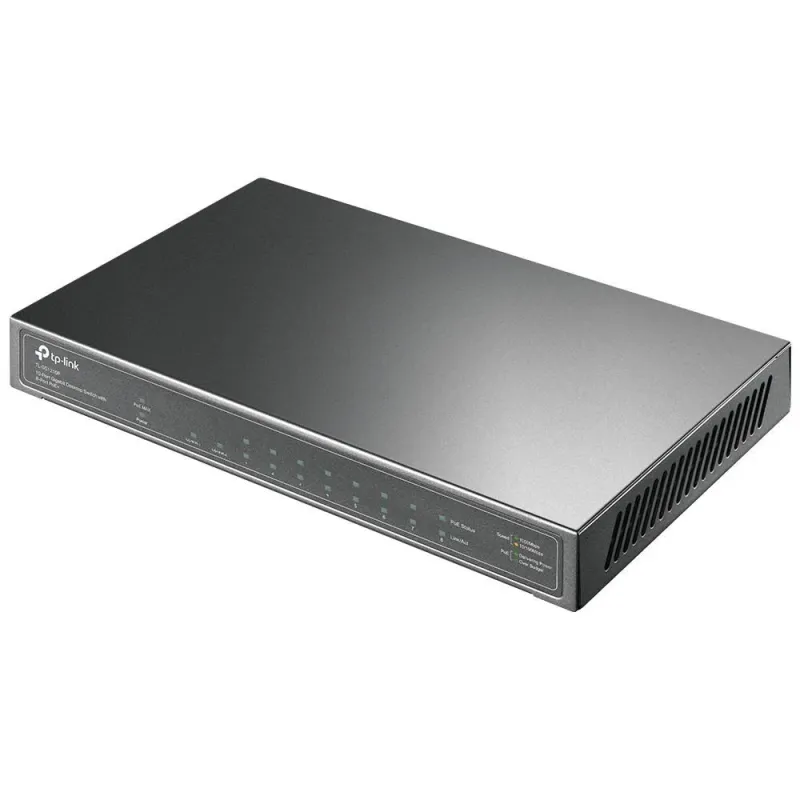 TP-LINK - Switch - TL-SG1210P - Unmanaged - Desktop - Gigabit Ethernet ,copper, ports quantity 1 - SFP ports quantity 1 - PoE+
