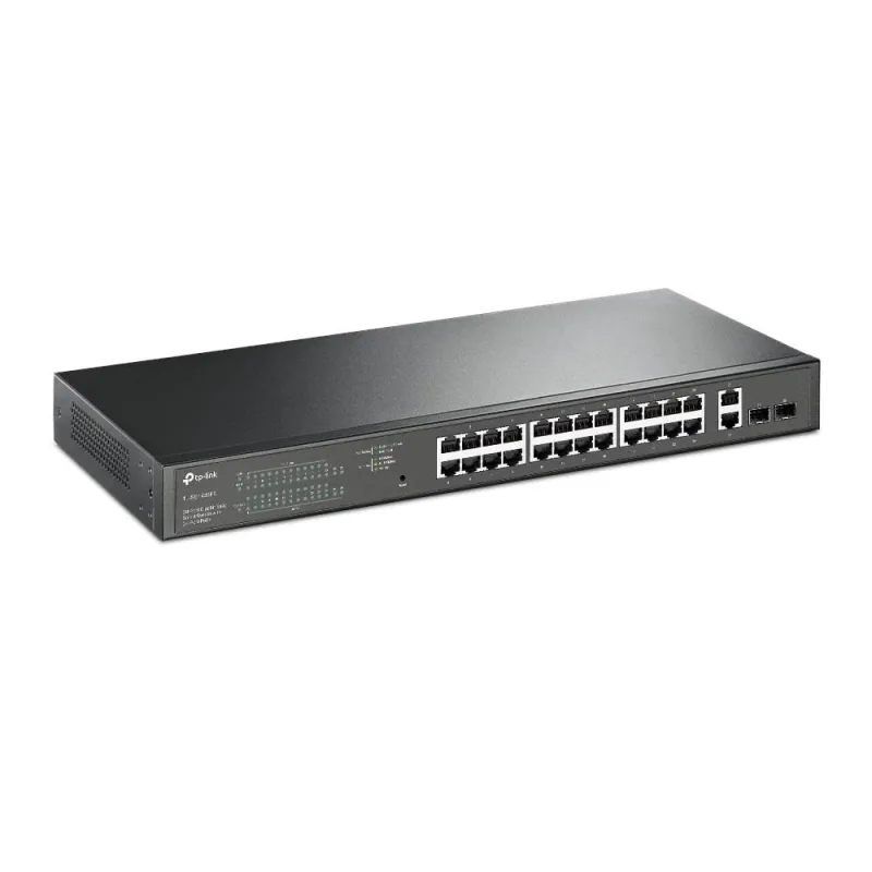 Switch-TP-LINK-Desktop-pedestal-28x10Base-T - 100Base-TX - 1000Base-T-PoE+ ports 24-250 Watts-TL-SG1428PE