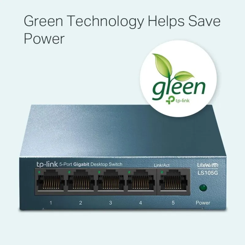 Switch-TP-LINK-LS105G-5x10Base-T - 100Base-TX - 1000Base-T-LS105G