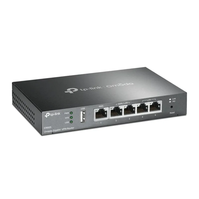Net router 1000m 5p vpn-omada er605 tp-link