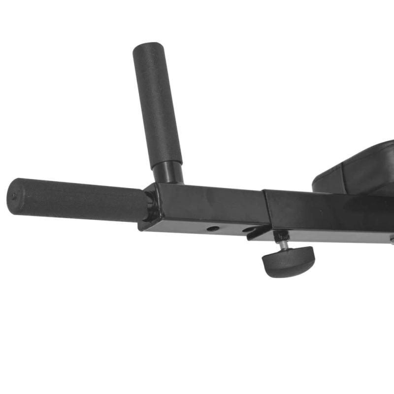 vidaXL atspiešanās trenažieris, piestiprināms pie sienas, melns