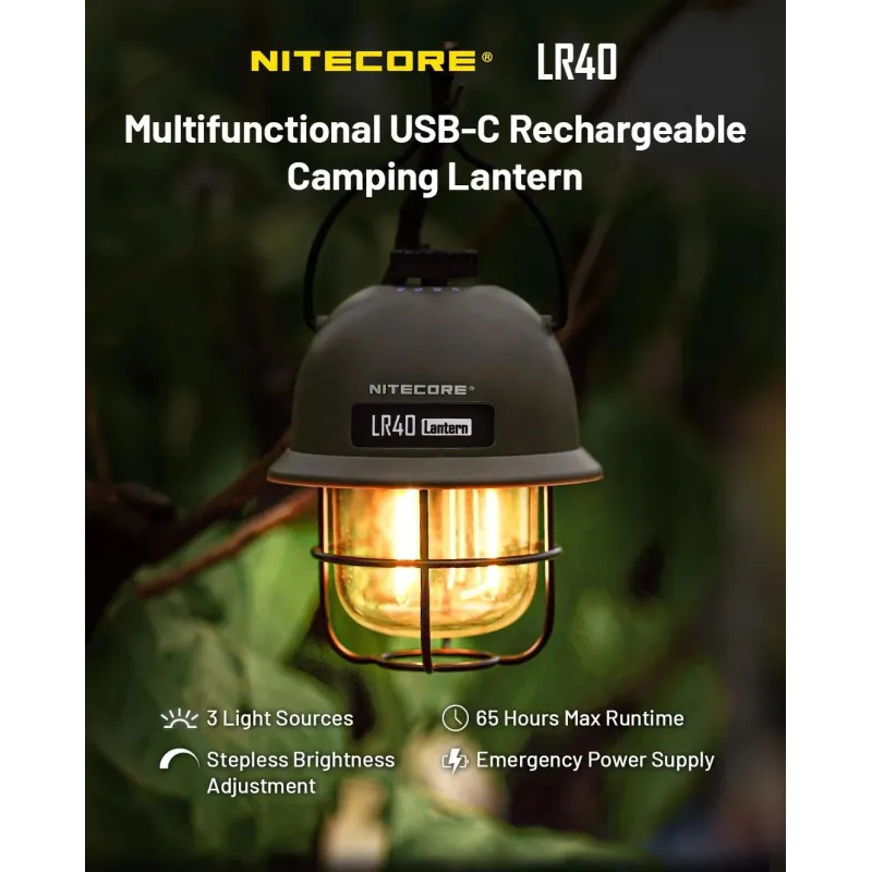 Flashlight lamp series-100 lumens lr40 nitecore