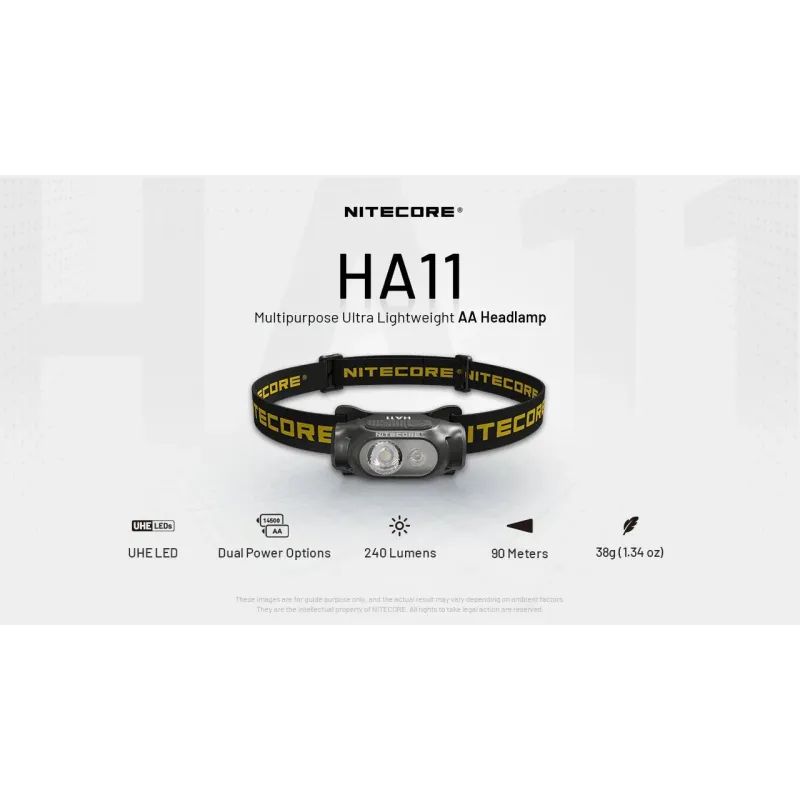 Headlamp h series 240 lumens-ha11 nitecore