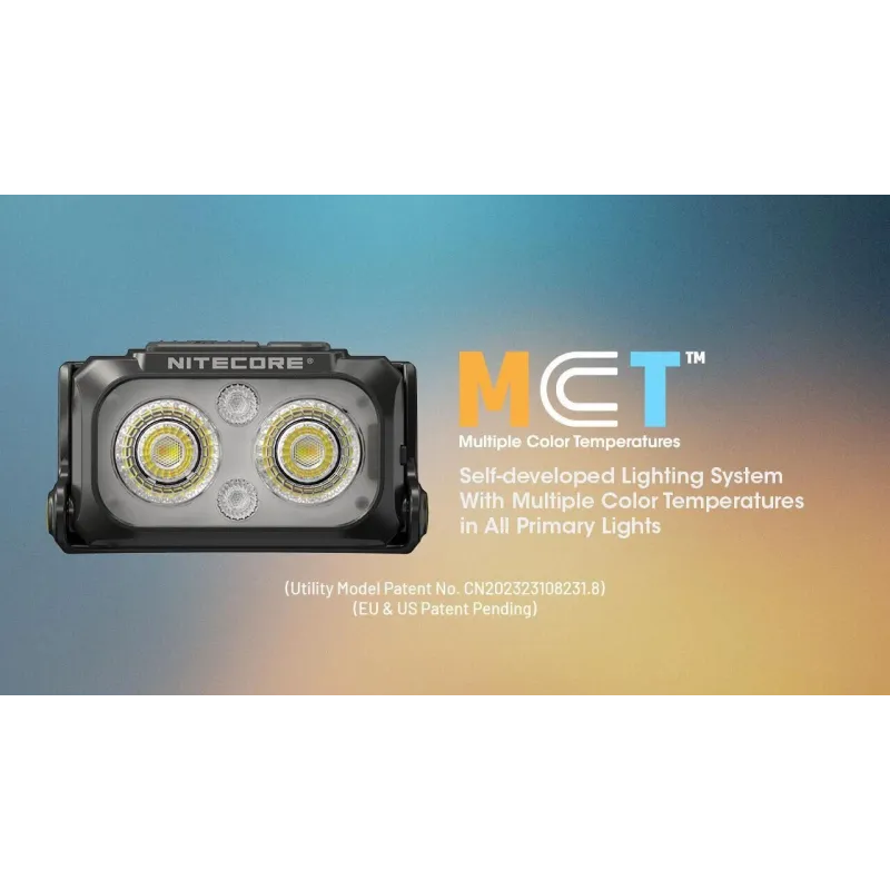 Headlamp nu series 400 lumens-nu25 mct nitecore