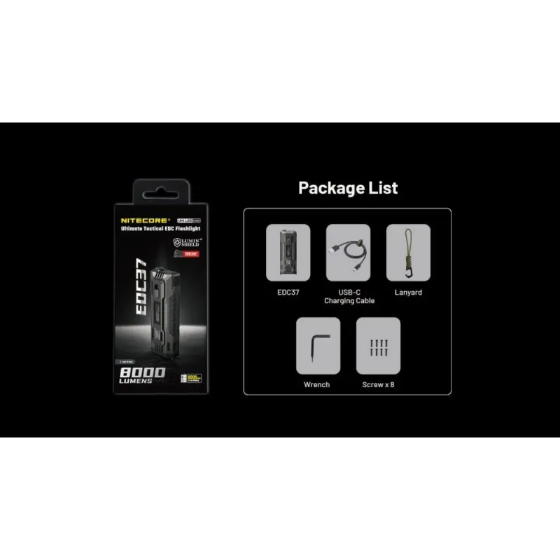 Flashlight edc series-edc37 nitecore