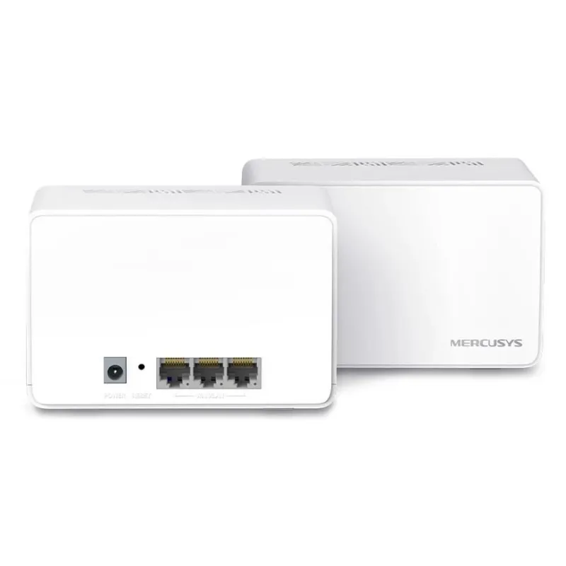 Wireless Router-MERCUSYS-Wireless Router-2-pack-3000 Mbps-Mesh-3x10-100-1000M-HALOH80X,2-PACK,