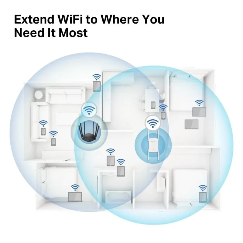 Wrl range extender 1900mbps-me50g mercusys