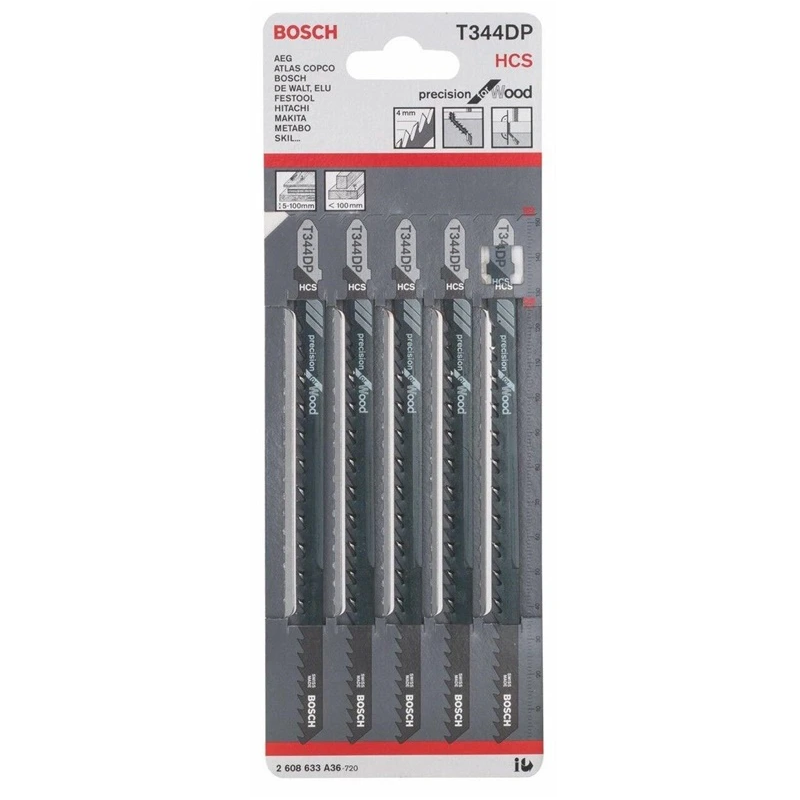 5 figūrzāģa asmeņi T 344 DP