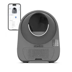 Cat litter box luxury pro-x-dark grey cl-08-grey catlink