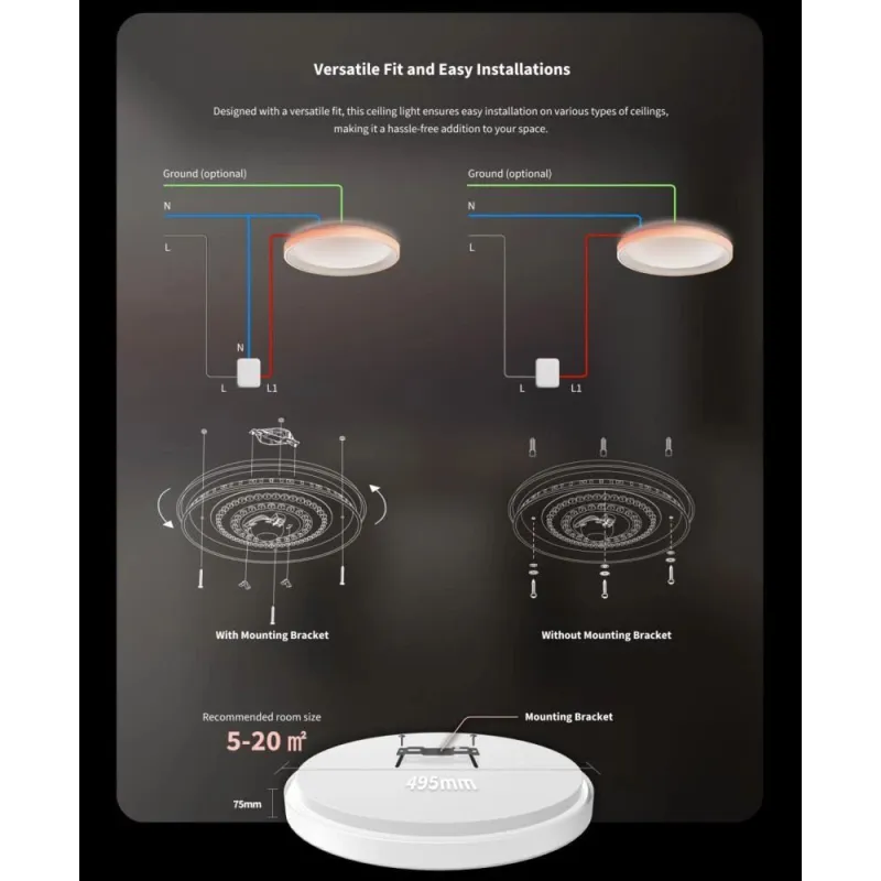 Smart Light Bulb-AQARA-T1M-ZigBee-White-CL-L02D