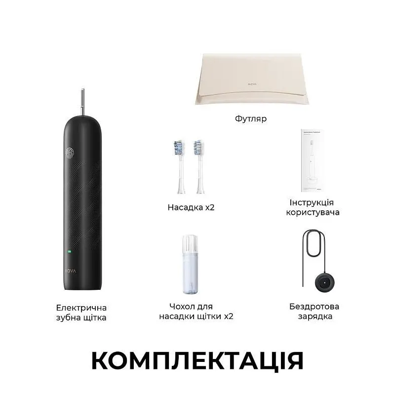 Electric toothbrush-fresh pro black atb15a b mova