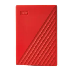 External HDD-WESTERN DIGITAL-My Passport-4TB-USB 2.0-USB 3.0-USB 3.2-Colour Red-WDBPKJ0040BRD-WESN