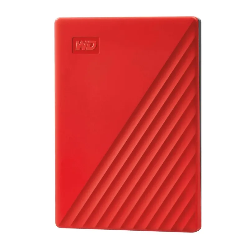 External HDD-WESTERN DIGITAL-My Passport-4TB-USB 2.0-USB 3.0-USB 3.2-Colour Red-WDBPKJ0040BRD-WESN