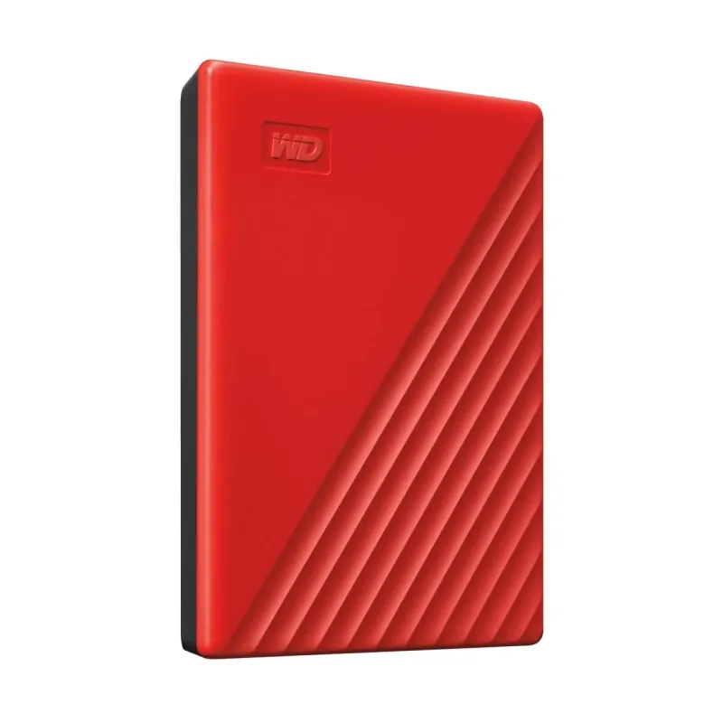 External HDD-WESTERN DIGITAL-My Passport-4TB-USB 2.0-USB 3.0-USB 3.2-Colour Red-WDBPKJ0040BRD-WESN