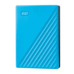 External HDD-WESTERN DIGITAL-My Passport-6TB-USB 2.0-USB 3.2-Colour Sky Blue-WDBR9S0060BBL-WESN