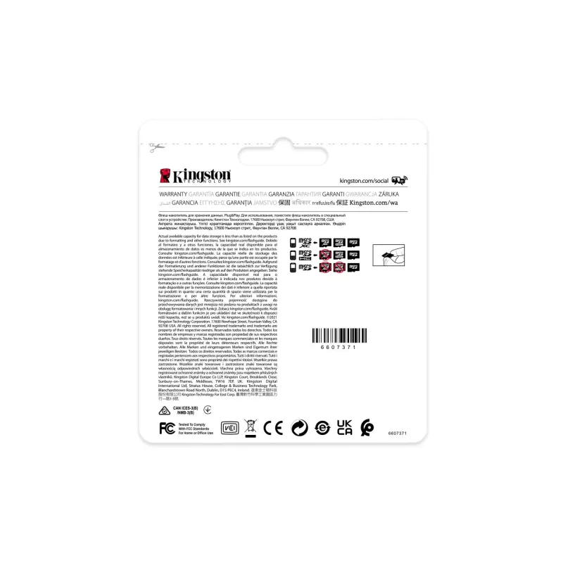 Memory micro sdhc 16gb uhs-i-sdcit2-16gbsp kingston