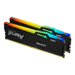 Kingston Fury Beast 16GB DDR5, 6000 MHz, CL36, 288-Pin, DIMM Kit ,8GB x 2, - Kingston - Fury Beast - 16 GB - DDR5 - 6000 MHz