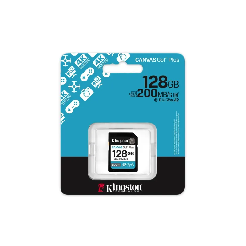 Memory sdxc 128gb uhs-i-sdg4-128gb kingston