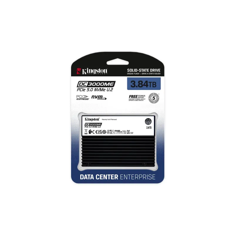 SSD-KINGSTON-SSD series DC3000ME-3.84TB-NVMe-NAND flash technology 3D TLC-Write speed 5800 MBytes-sec-Read speed 14000