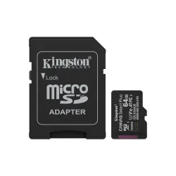 Memory micro sdxc 64gb uhs-i-w-adapter sdcs3-64gb kingston