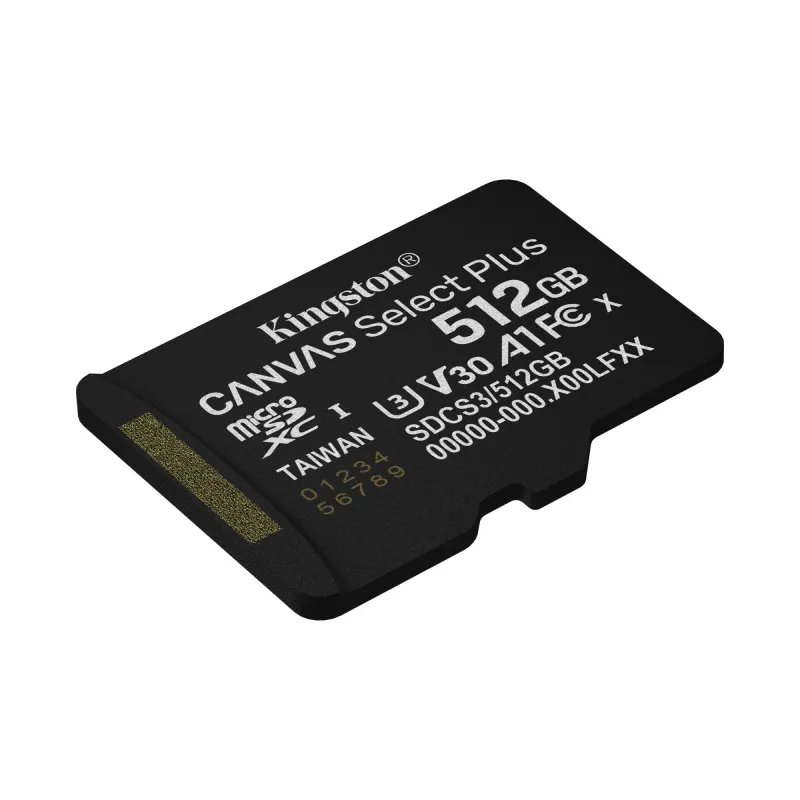 Memory micro sdxc 512gb uhs-i-w-adapter sdcs3-512gb kingston
