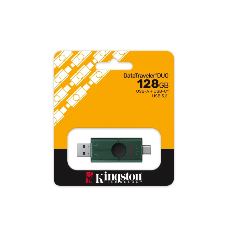 Memory drive flash usb3.2-128g duo dtdeg2-128gb kingston