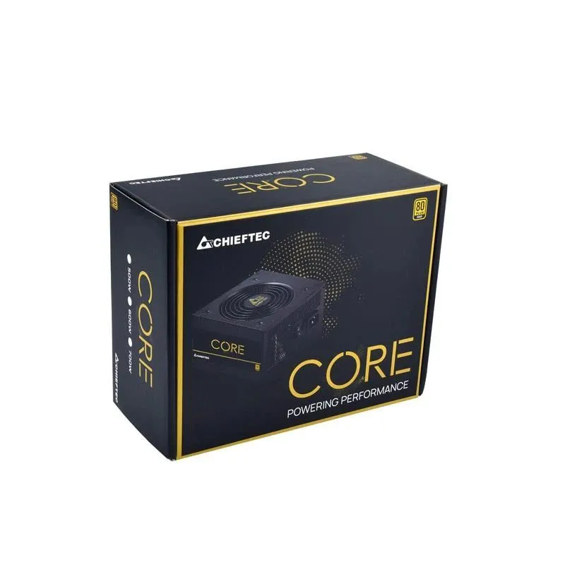 Power Supply-CHIEFTEC-700 Watts-Efficiency 80 PLUS GOLD-PFC Active-BBS-700S